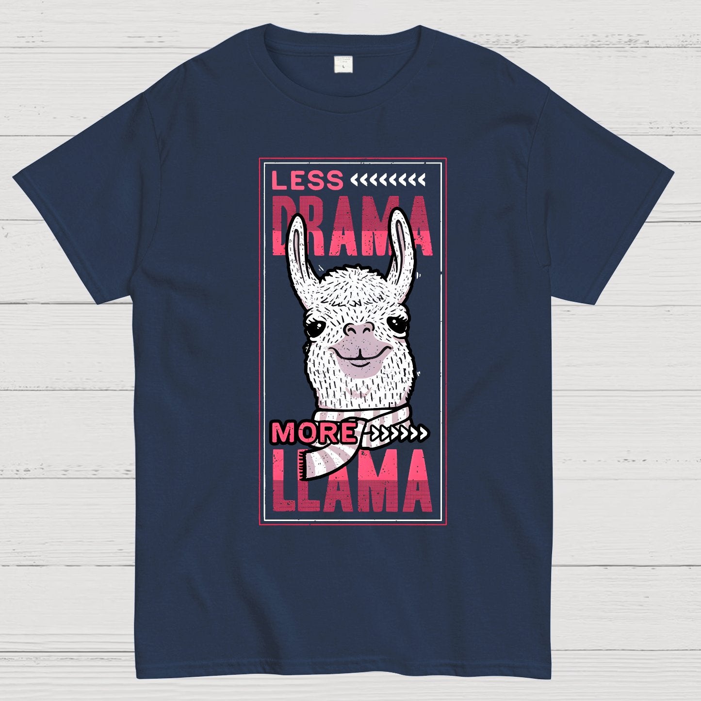 Less Drama More Llama Geek T-Shirt