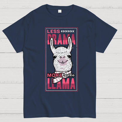 Less Drama More Llama Geek T-Shirt