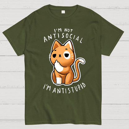 I'm not Antisocial, I'm Antistupid Geek T-Shirt