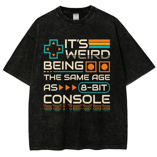 8-Bit Aged Vintage Distressed T-shirt