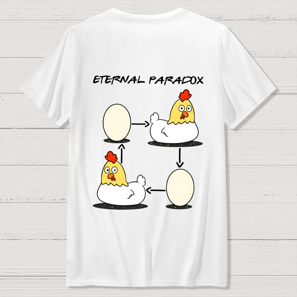 Eternal Paradox Nerdy Front And Back Printing Geek T-Shirt