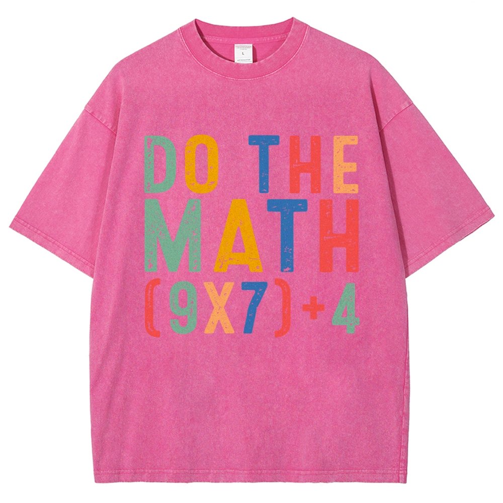 Do The Math 67 Meme Funny Six Seven Vintage Distressed T-shirt