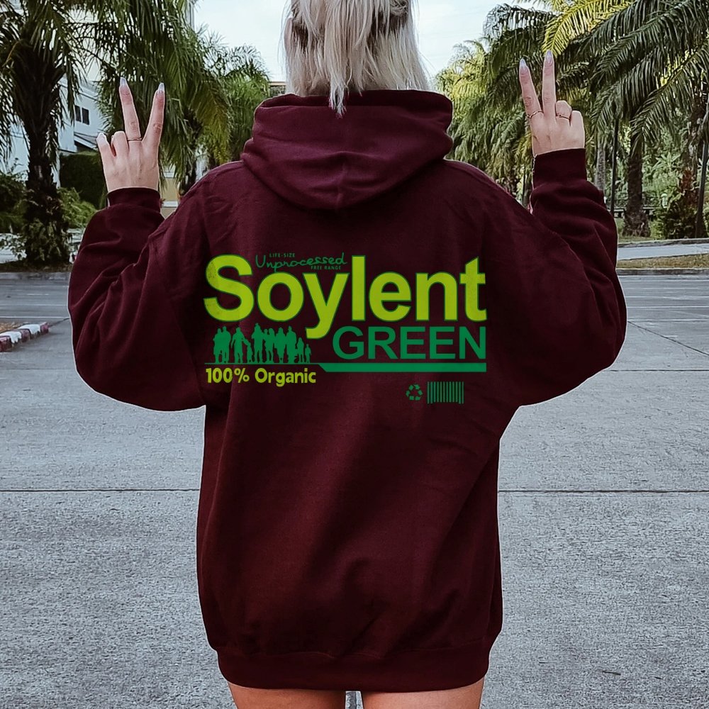Soylent Green Printed Back Cotton Hoodie