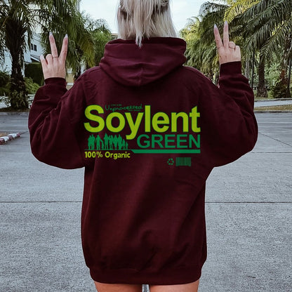 Soylent Green Printed Back Cotton Hoodie