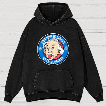 Science Is Magic Vintage Distressed Hoodie