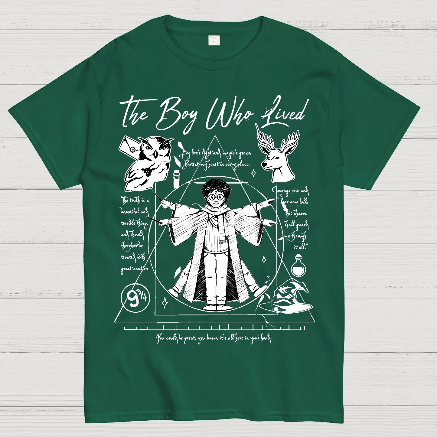 Vitruvian Wizard Geek T-Shirt