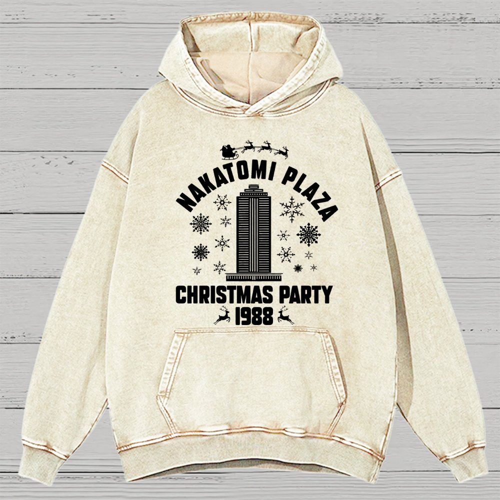Holiday Christmas Party Vintage Distressed Hoodie