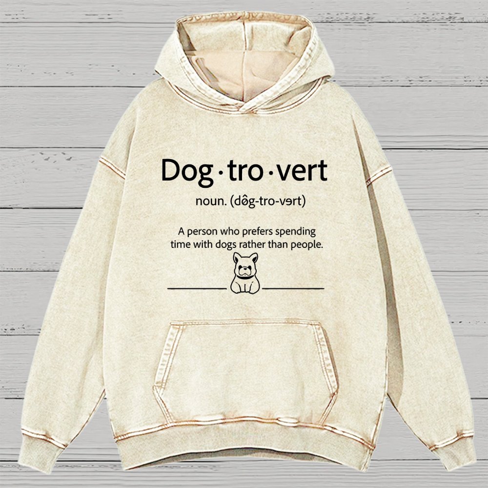 Dog-Tro-World Vintage Distressed Hoodie