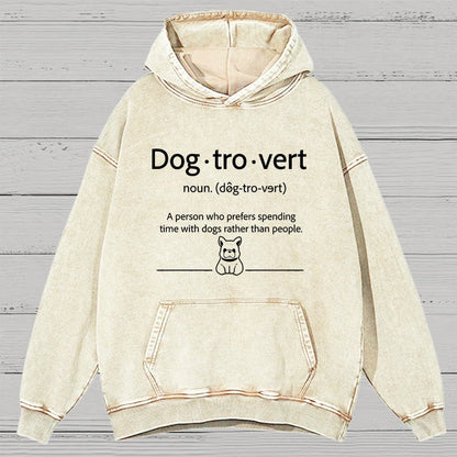 Dog-Tro-World Vintage Distressed Hoodie