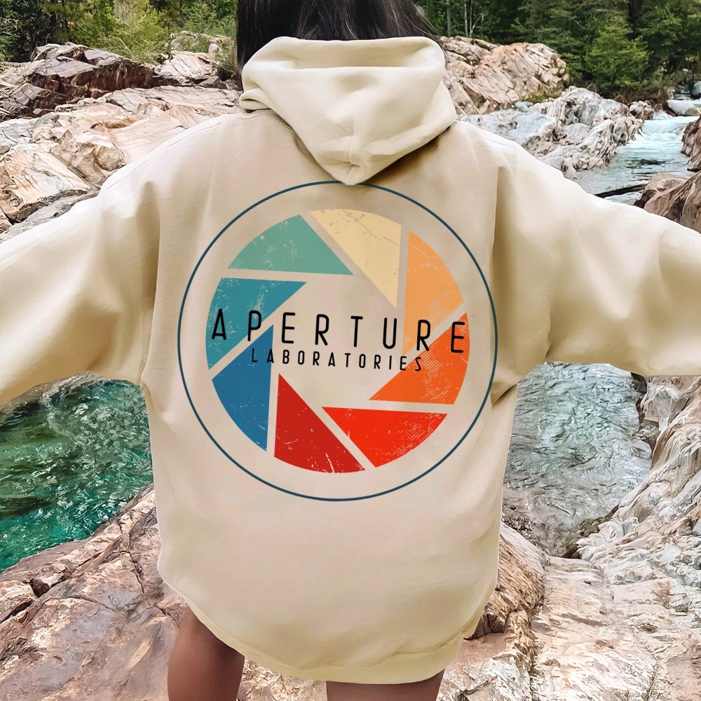 Aperture Printed Back Unisex Cotton Hoodie