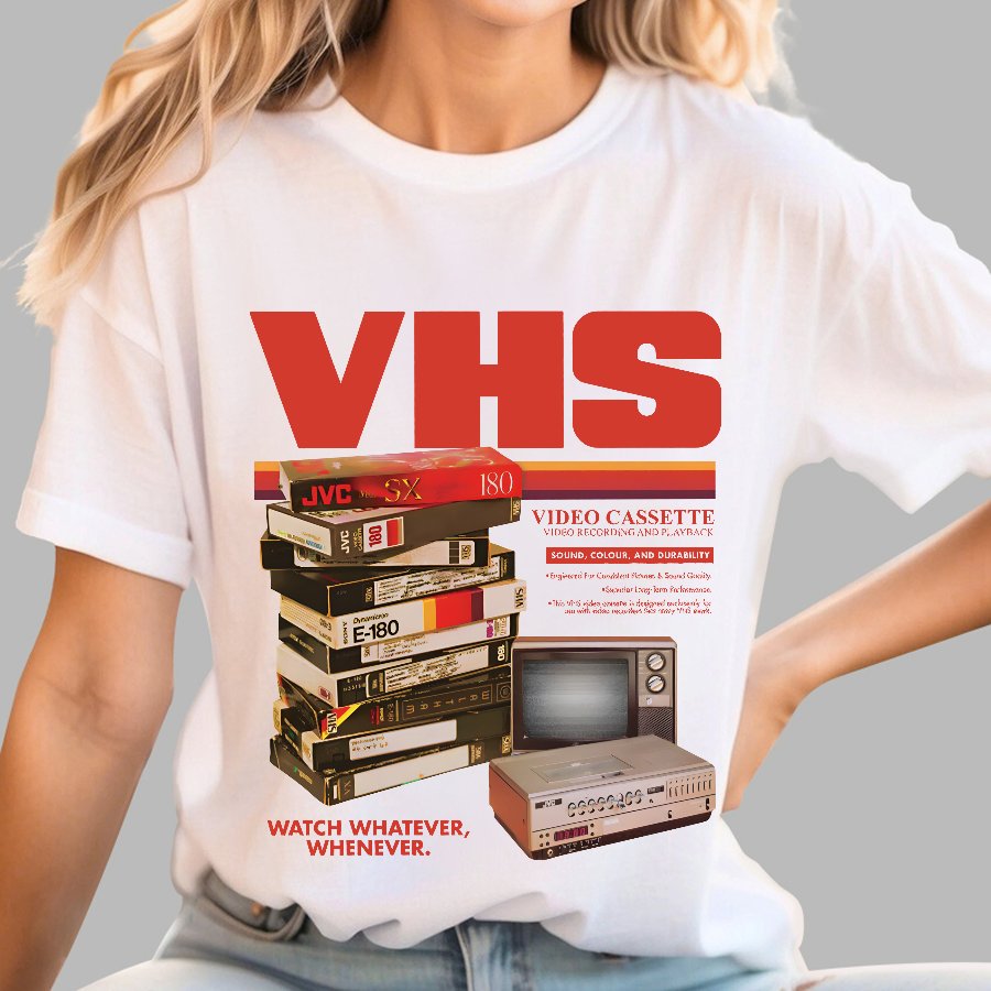 Vintage VHS Tapes Geek T-Shirt