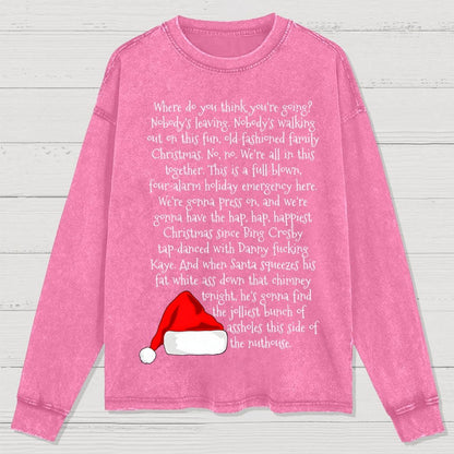 Christmas Rant Washed Long Sleeve Tee