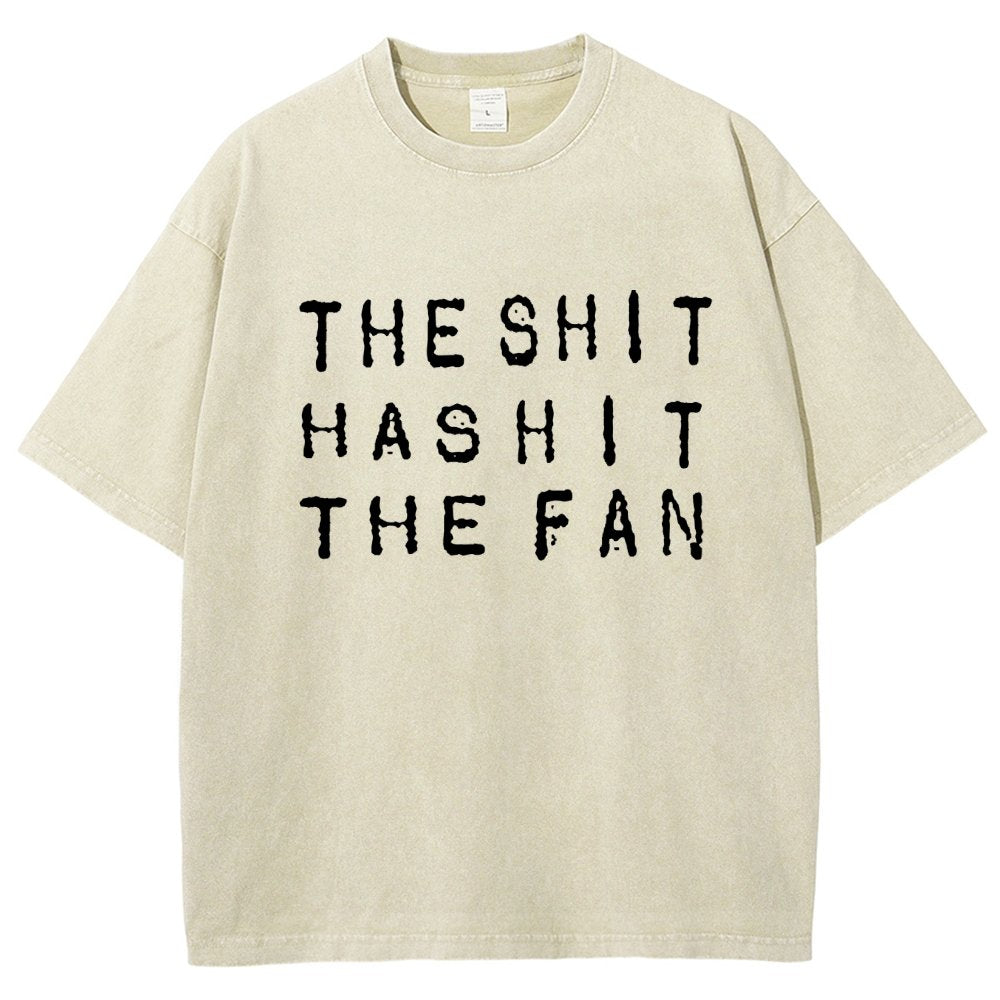 The Shit Has Hit The Fan Vintage Distressed T-shirt