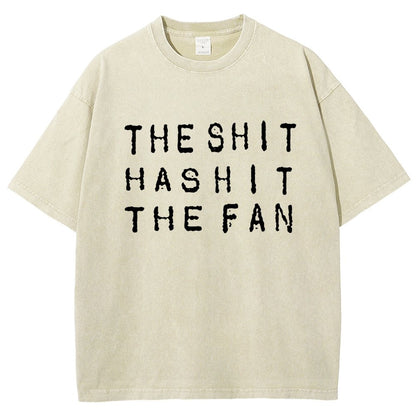 The Shit Has Hit The Fan Vintage Distressed T-shirt