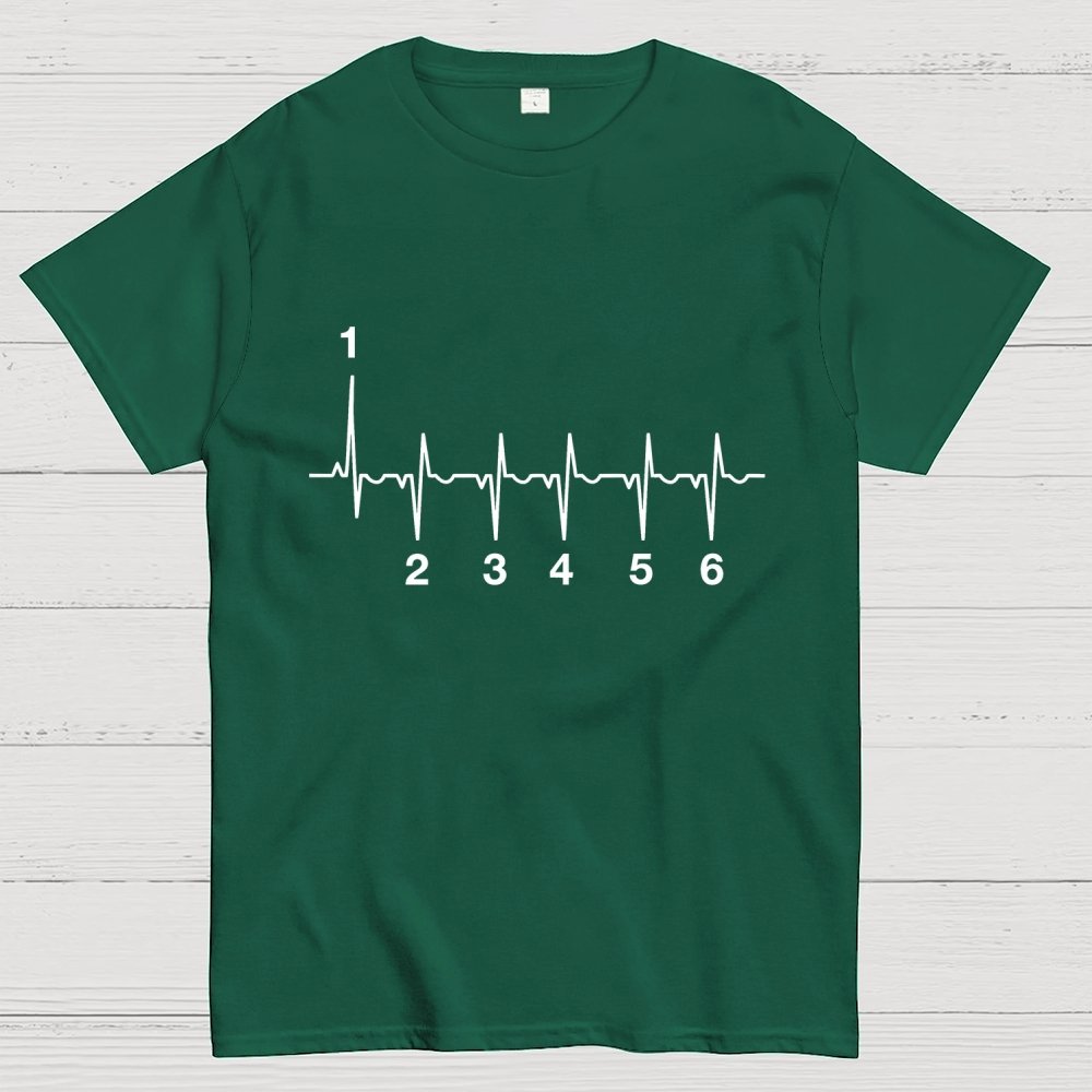 Motorcycle Motorcyclist Heartbeat Geek T-Shirt