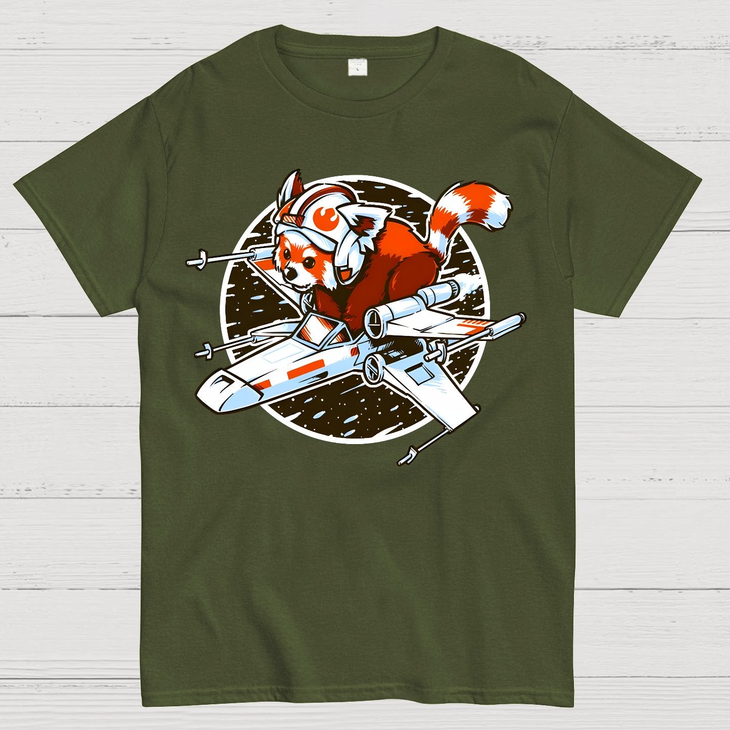 Red panda, Standing By Geek T-Shirt