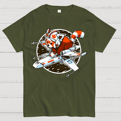 Red panda, Standing By Geek T-Shirt