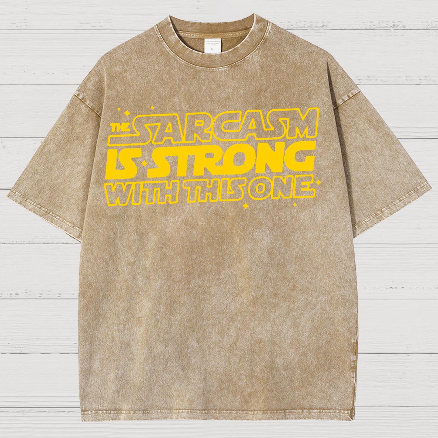 Strong Sarcasm Vintage Distressed T-shirt