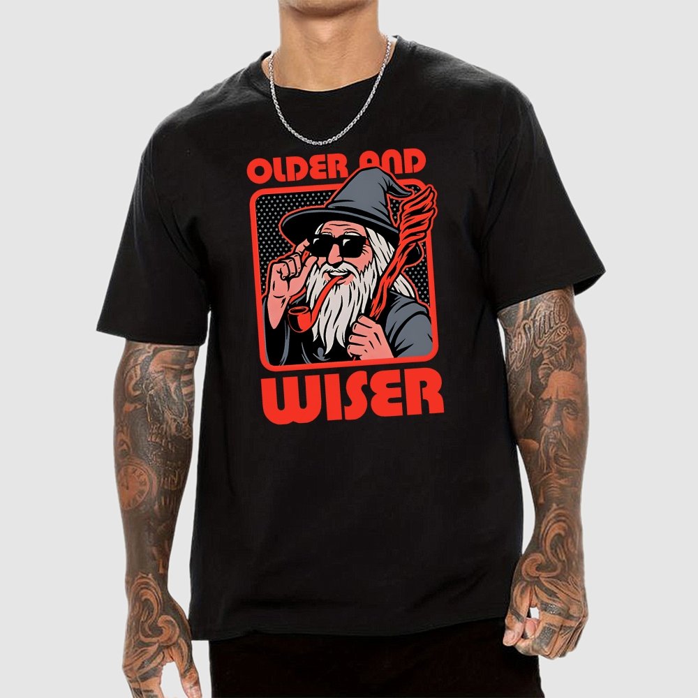 Old Wise Wizard Pop Art Geek T-Shirt