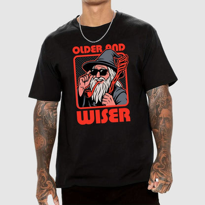 Old Wise Wizard Pop Art Geek T-Shirt