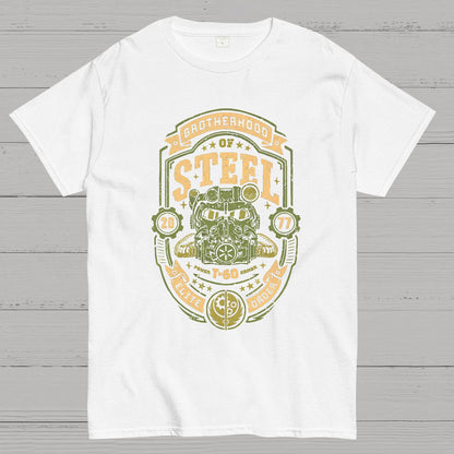 Knight of Steel T-60 distressed.png Geeky T-Shirt