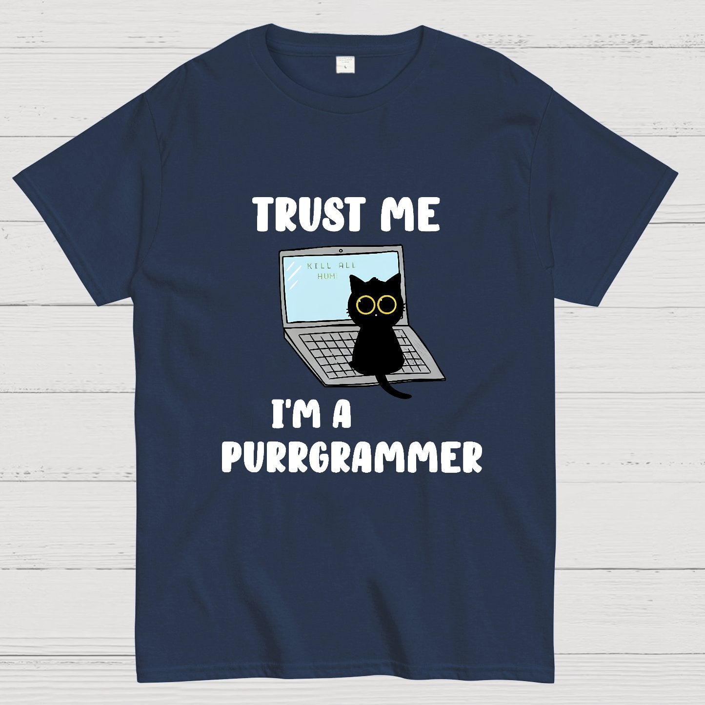 I'm A Purrgrammer Funny Cat Nerdy T-Shirt