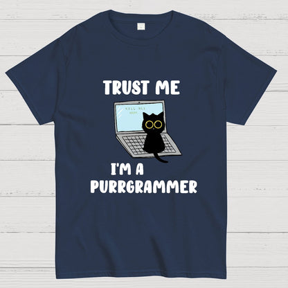 I'm A Purrgrammer Funny Cat Nerdy T-Shirt