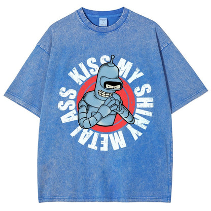 Kiss My Shiny Vintage Distressed T-shirt