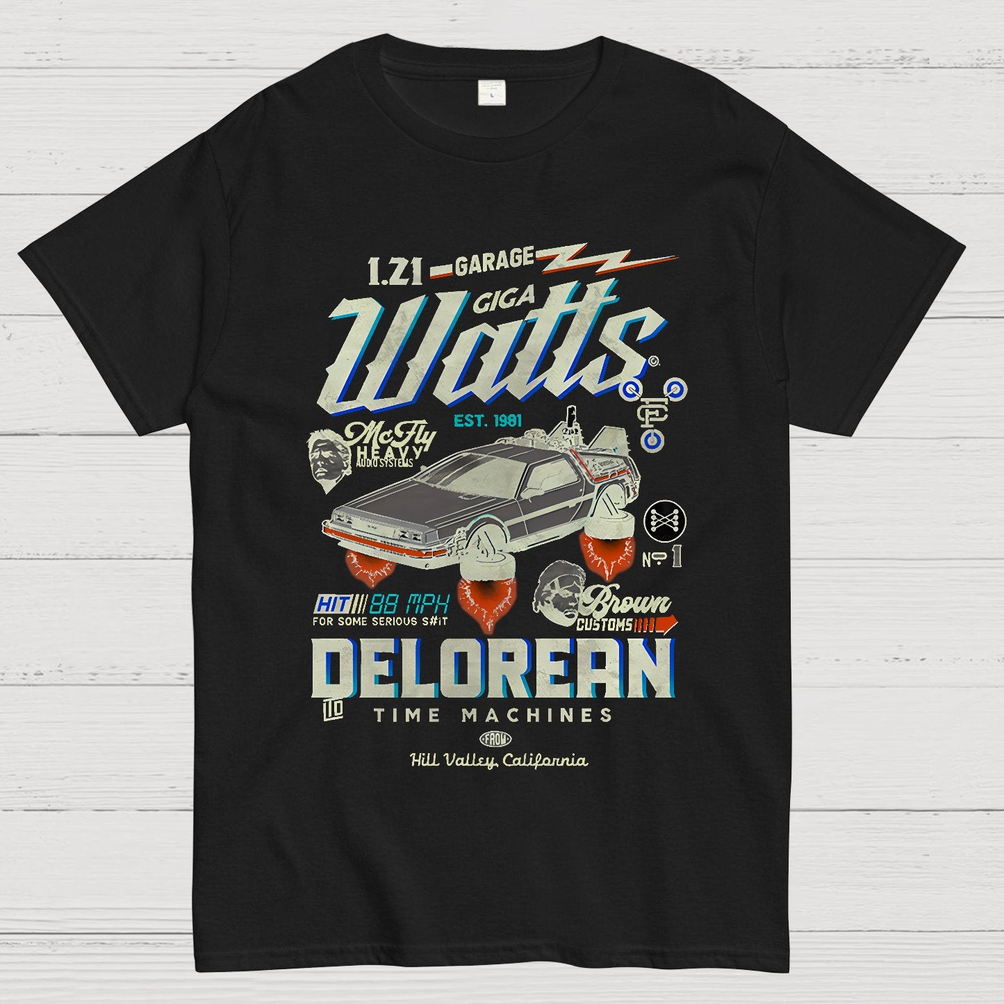 Gigawatts Garage Remix Geek T-Shirt