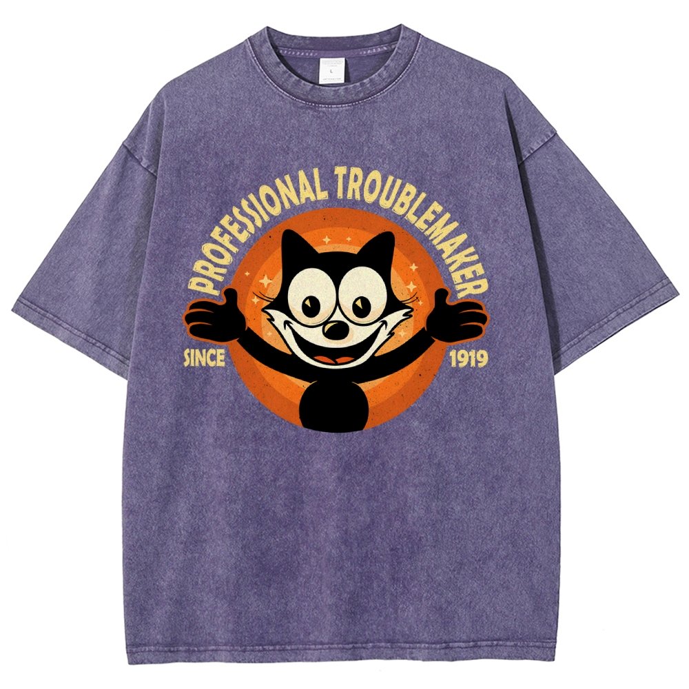Professional Troublemaker Vintage Distressed T-shirt