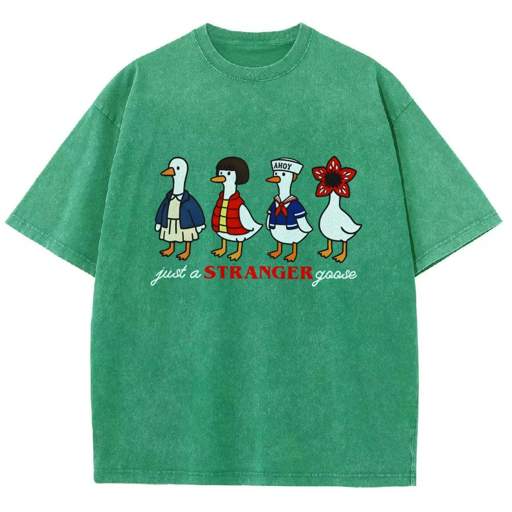 Just a stranger goose Vintage Distressed T-shirt