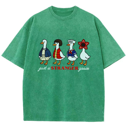 Just a stranger goose Vintage Distressed T-shirt