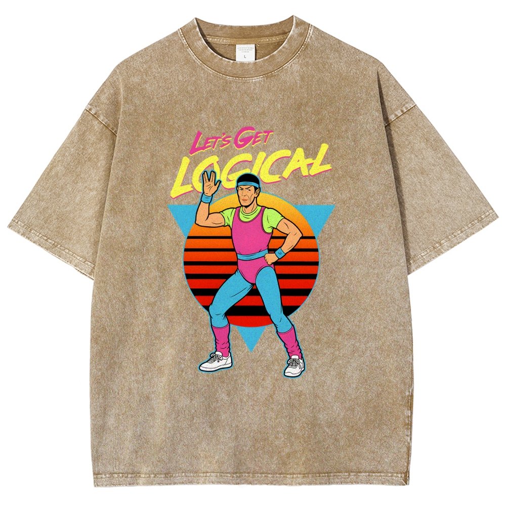 Let's Get Logical Vintage Distressed T-shirt
