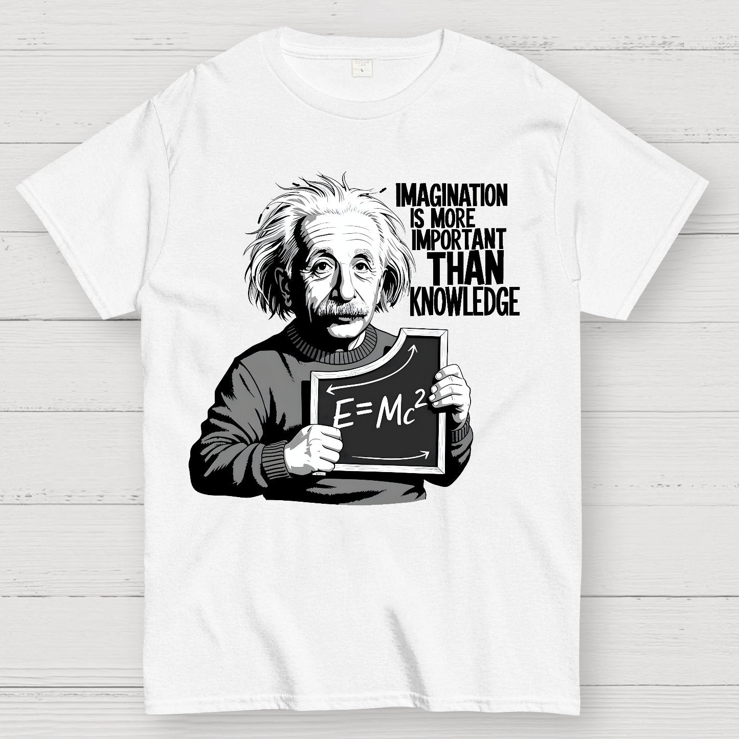 Imagination is more important than knowledge Geek T-Shirt