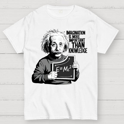 Imagination is more important than knowledge Geek T-Shirt