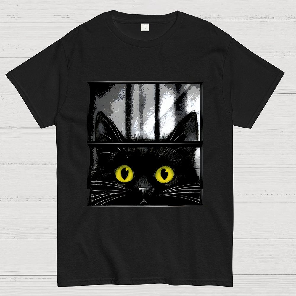 Creepy Cat Geek T-Shirt