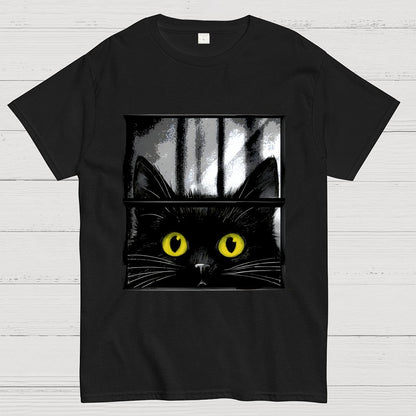 Creepy Cat Geek T-Shirt