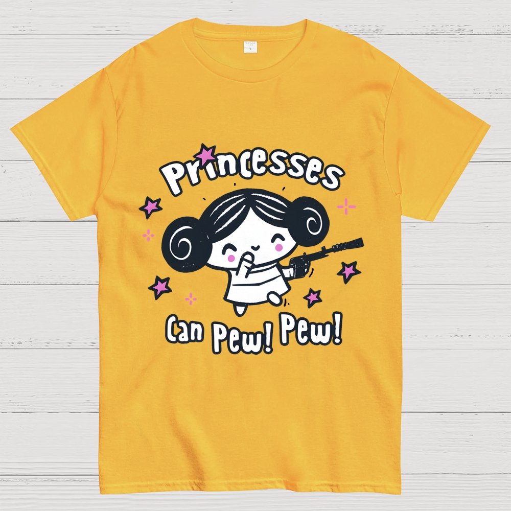 Princesses Can Pew! Pew! Too Geek T-Shirt