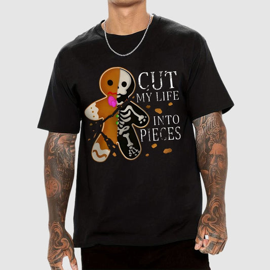 Cut My Life Into Pieces Gingerbread Geek T-Shirt