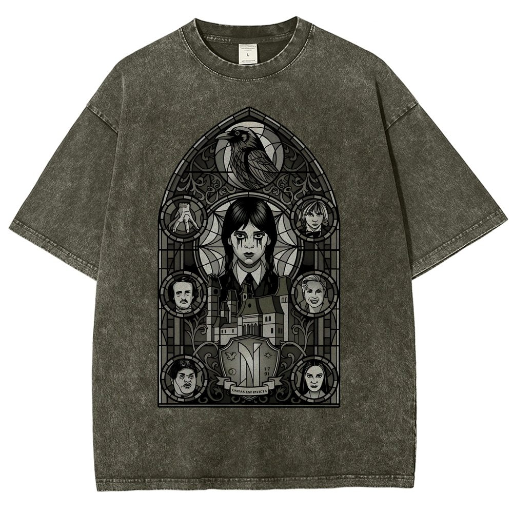 Stained Glass of Outcasts Vintage Distressed T-shirt