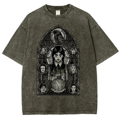 Stained Glass of Outcasts Vintage Distressed T-shirt