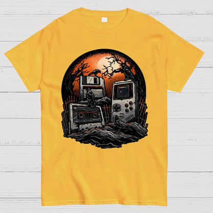 Retro Graveyard Geek T-Shirt