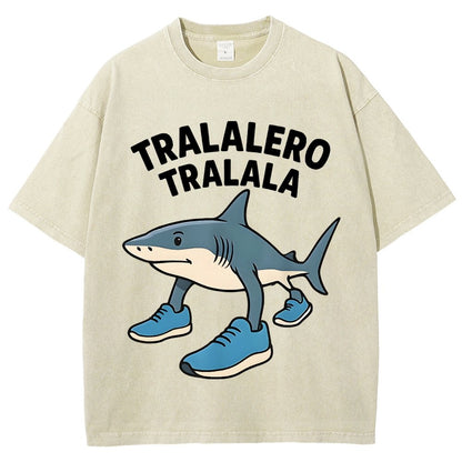 Tralalero Tralala Vintage Distressed T-shirt