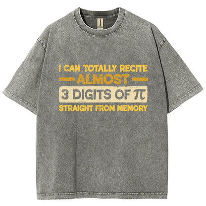 3 Digits Of Pi Vintage Distressed T-shirt