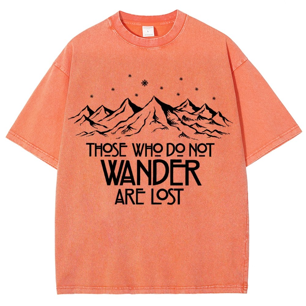 Those Who Do Not Wander Vintage Distressed T-shirt