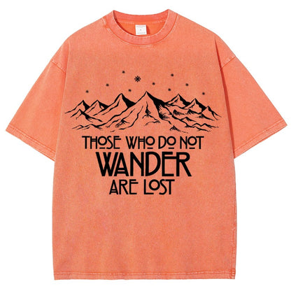 Those Who Do Not Wander Vintage Distressed T-shirt