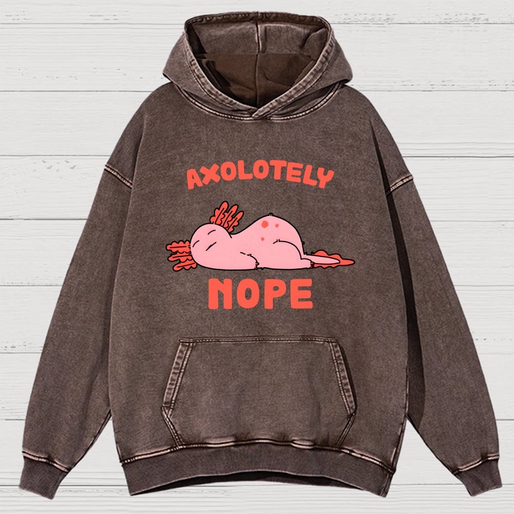 Axo Nope Vintage Distressed Hoodie