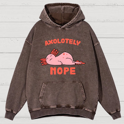 Axo Nope Vintage Distressed Hoodie