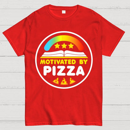 Motivated By Pizza Geek T-Shirt