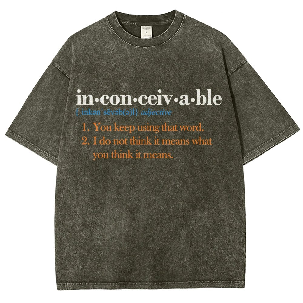 In-con-ceiv-a-ble Vintage Distressed T-shirt